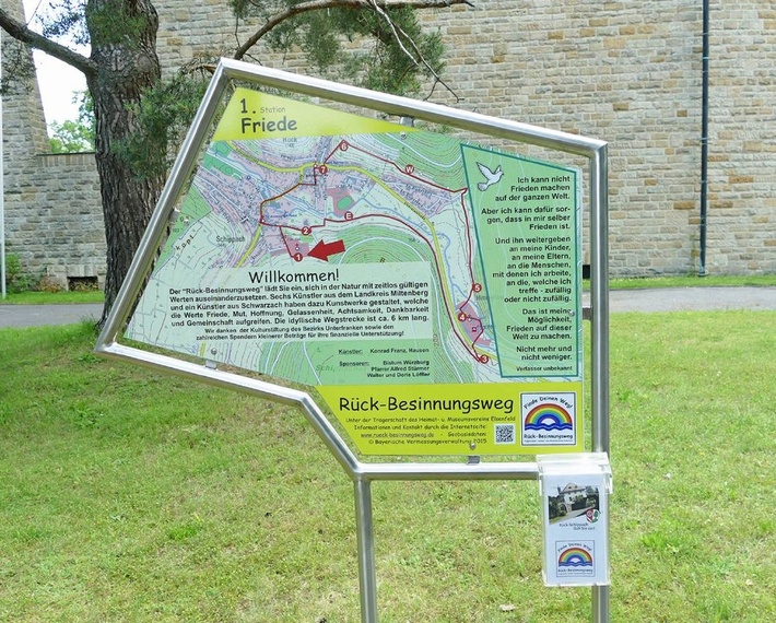 Station auf dem Rück-Besinnungsweg Station auf dem Rück-Besinnungsweg