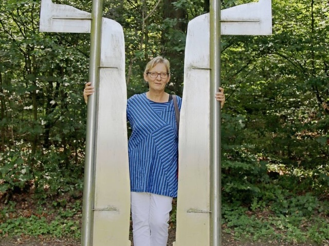 Gemeindereferentin Ursula Summa auf dem "Weg der Besinnung" in Bad Kissingen